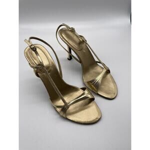 Nine West Women’s Gold Strappy Sandal. Size 7.5